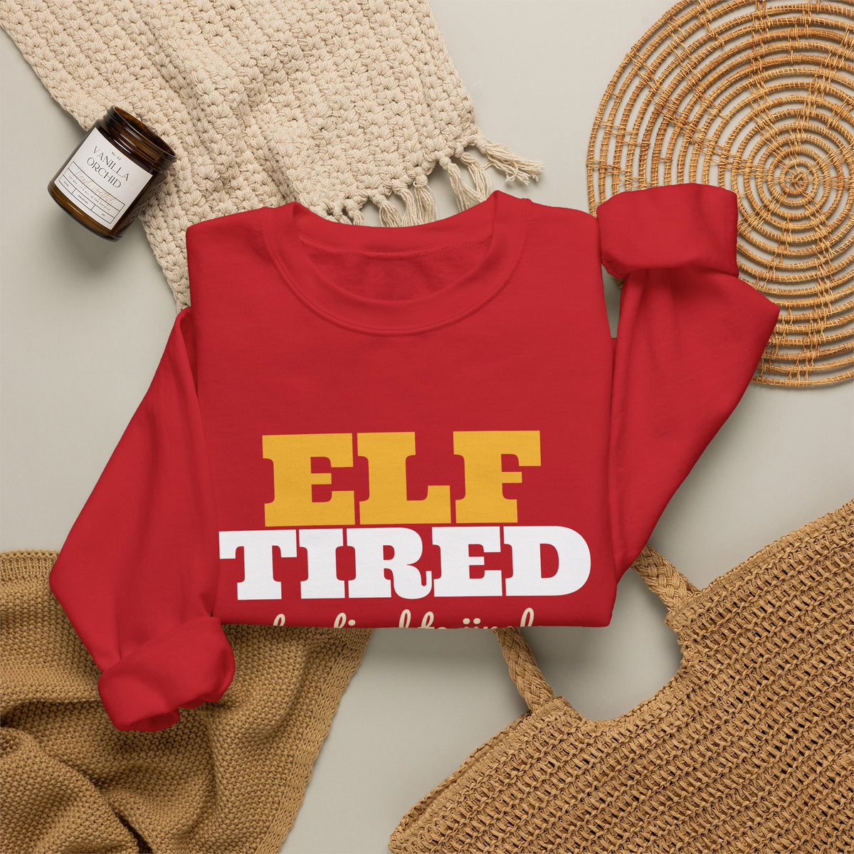 Elf Tired Christmas Sweatshirt