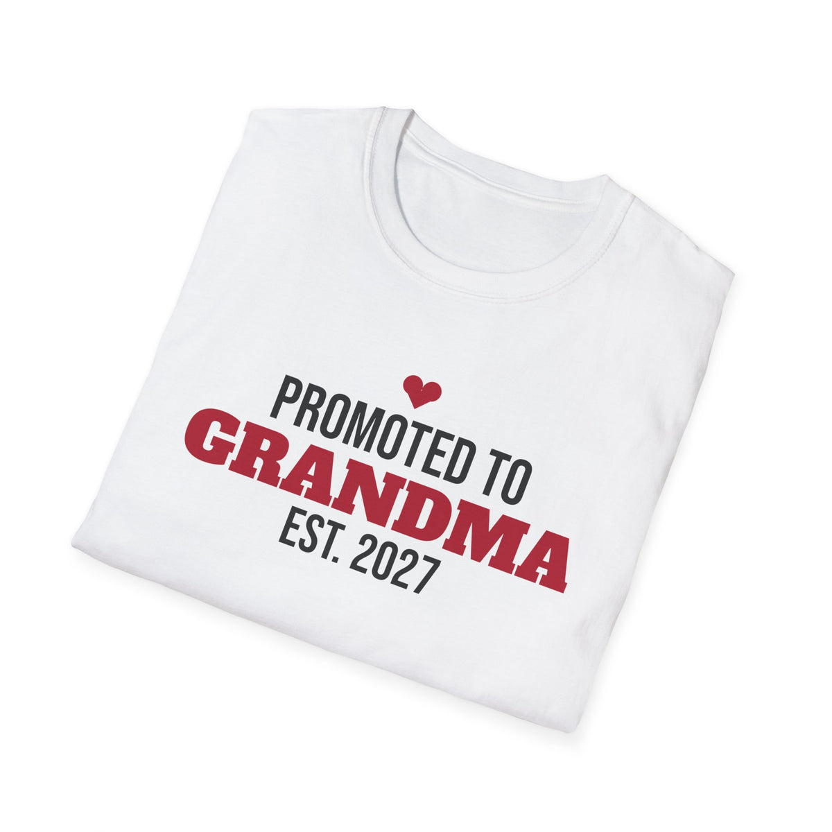 Promoted To Grandma Est 2027 T-Shirt Pregnancy Announcement New Grandma Tee – Gifted Porch