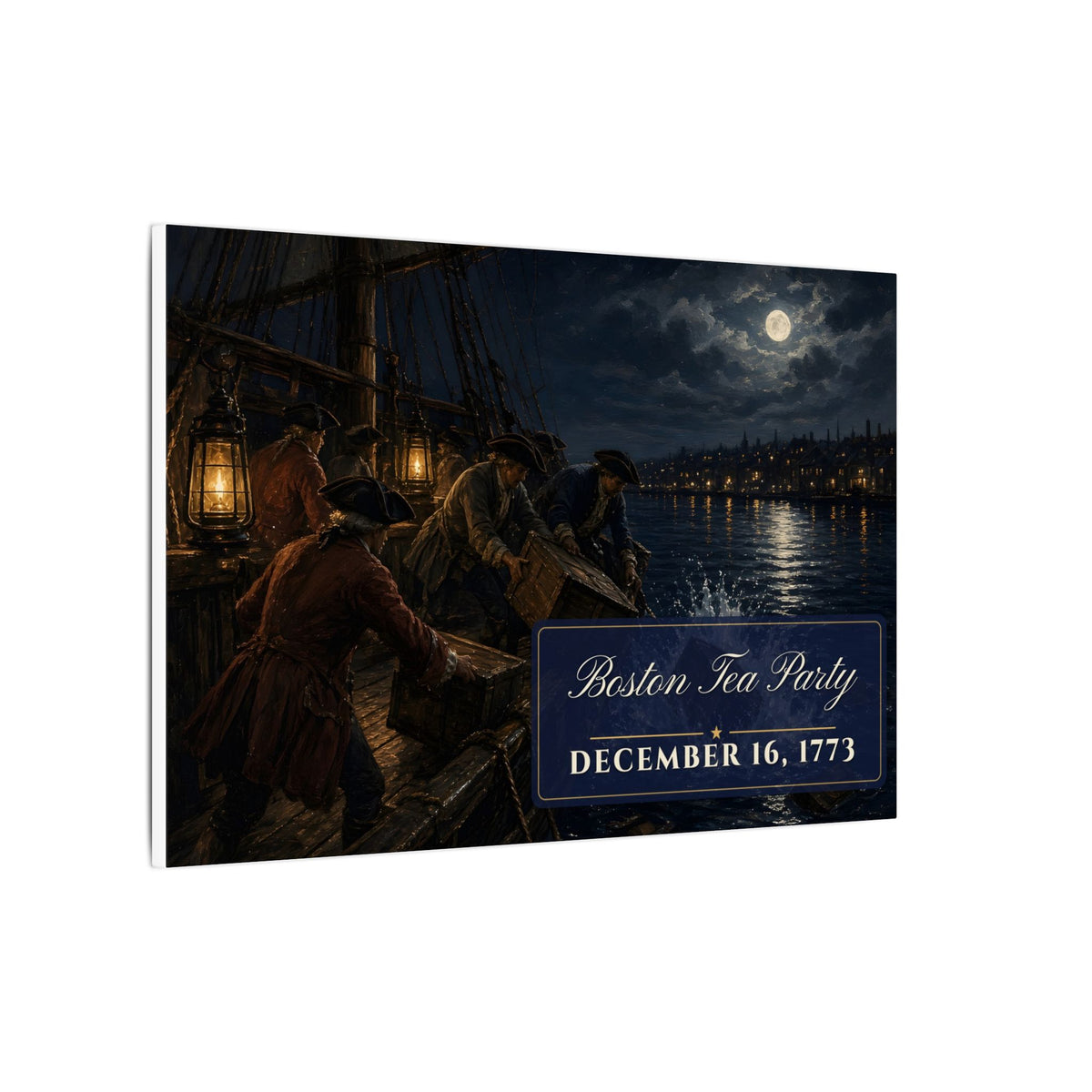 Boston Tea Party 1773 Canvas
