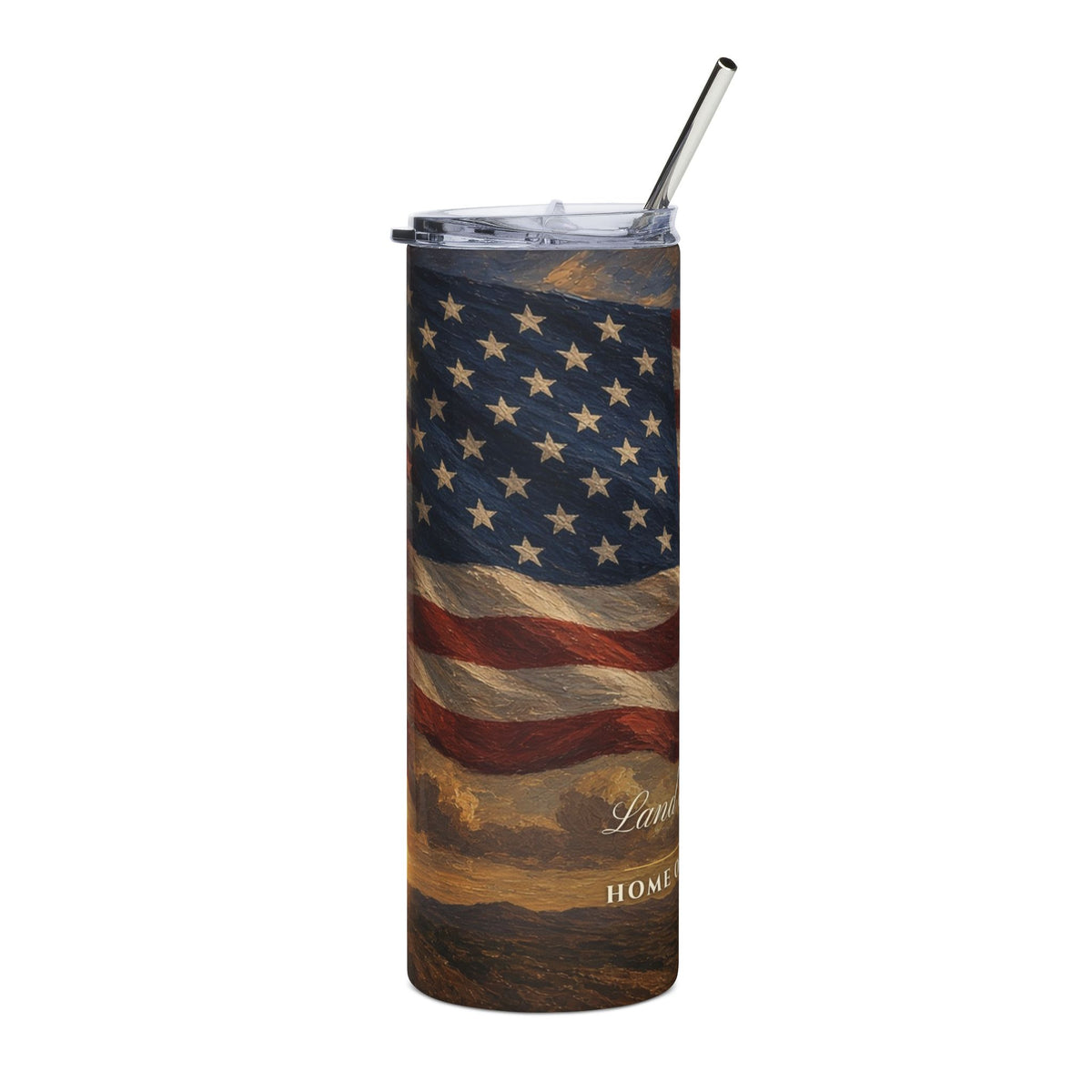 Land of the Free Flag 20oz Tumbler