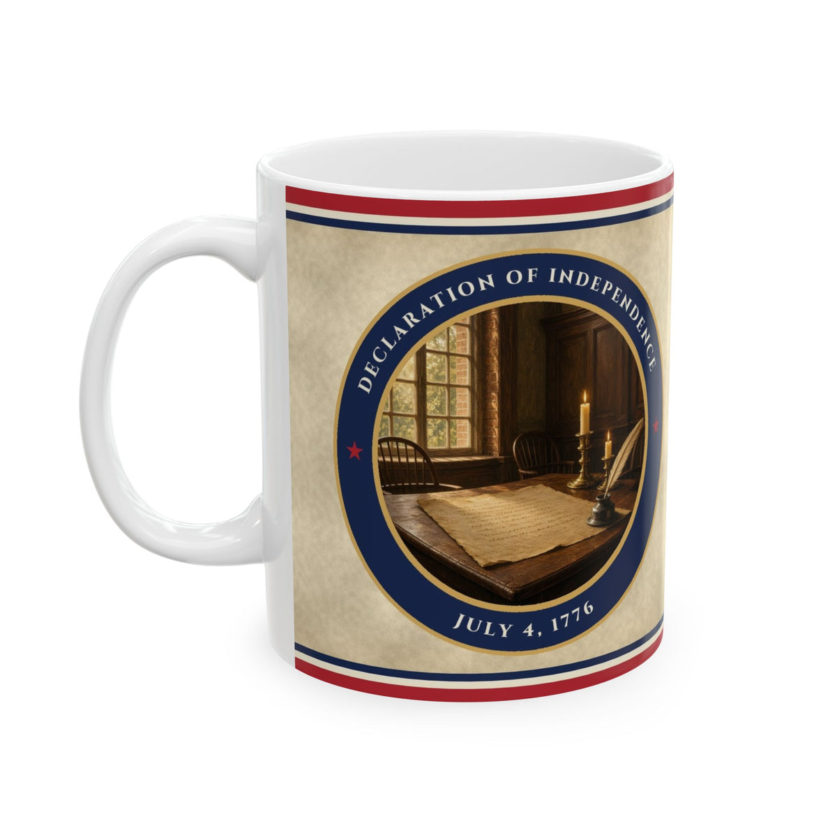 Declaration of Independence coffee mug – patriotic coffee mug by Gifted Porch