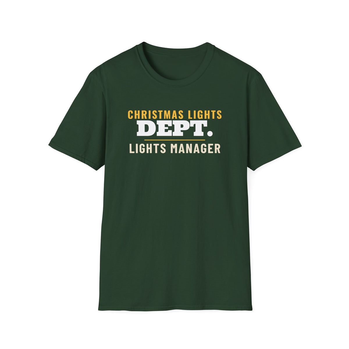 Christmas Lights Dept Lights Manager Matching Family T-Shirt – Gifted Porch, view 3