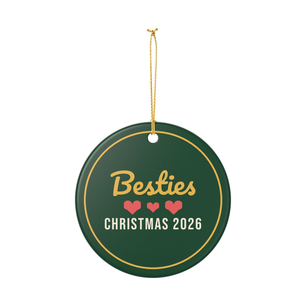 Bestie Christmas 2026 Ornament