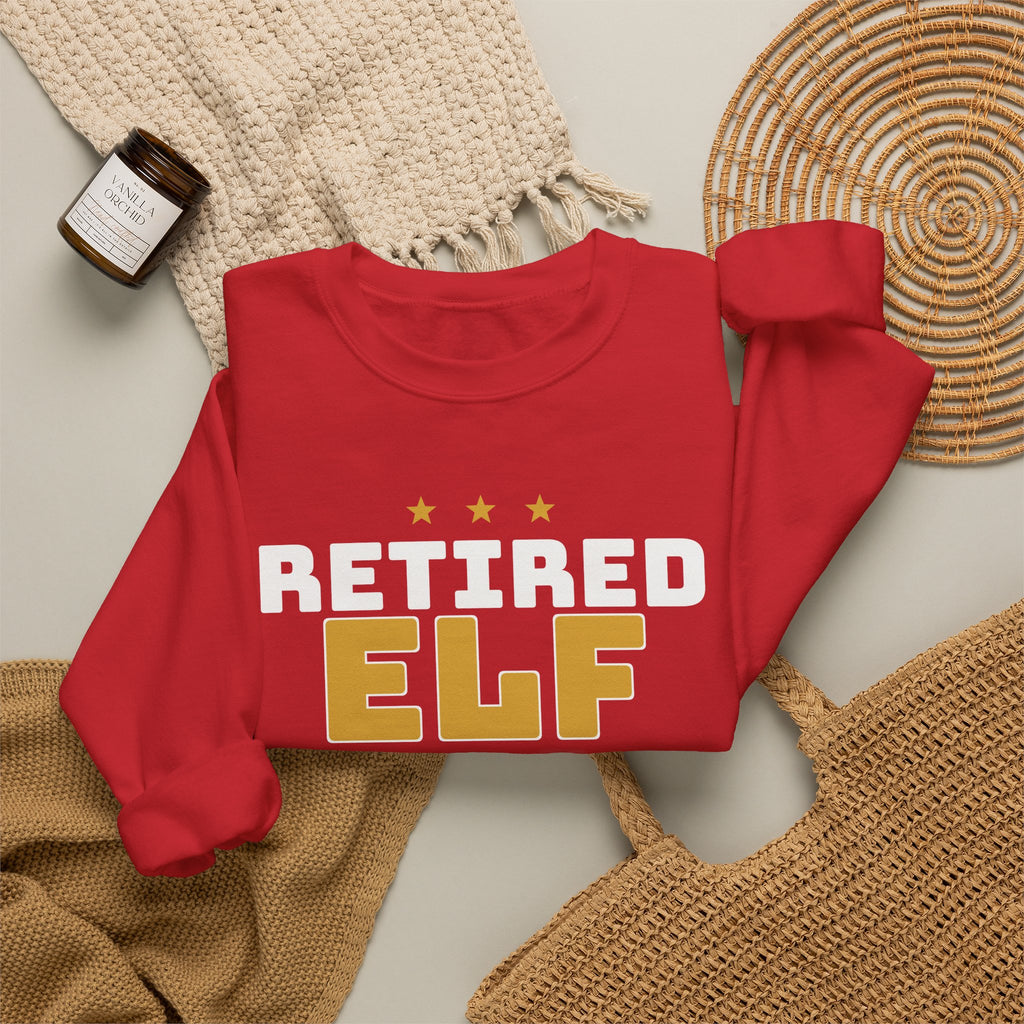 Retired Elf Christmas Sweatshirt