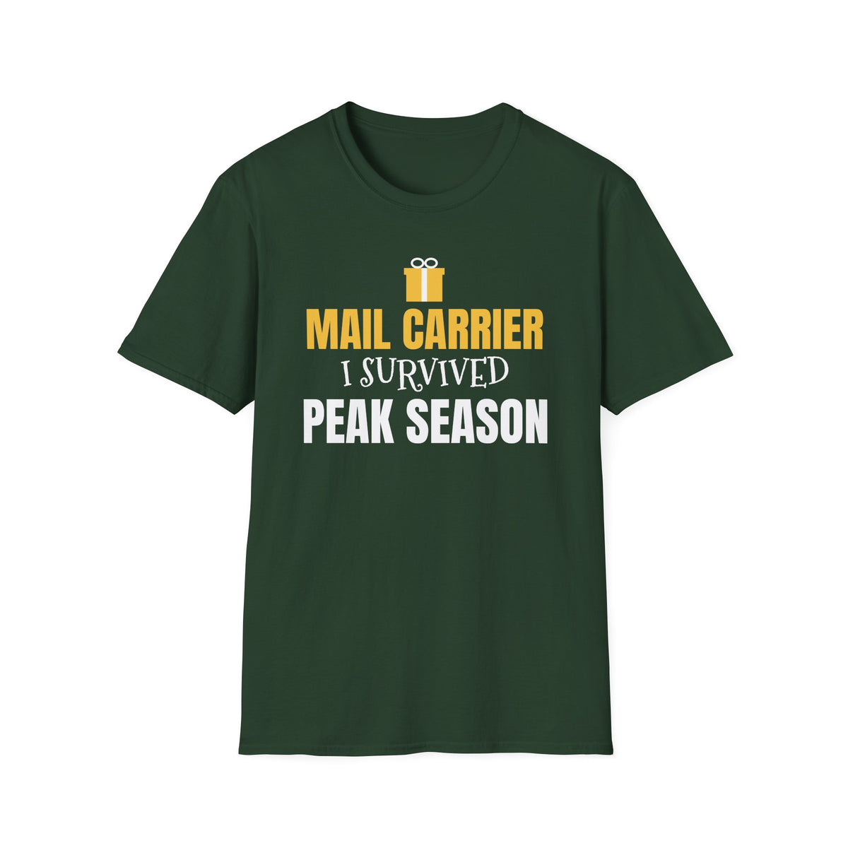Mail Carrier I Survived Peak Season Funny Christmas T-Shirt Postal Worker Gift – Gifted Porch