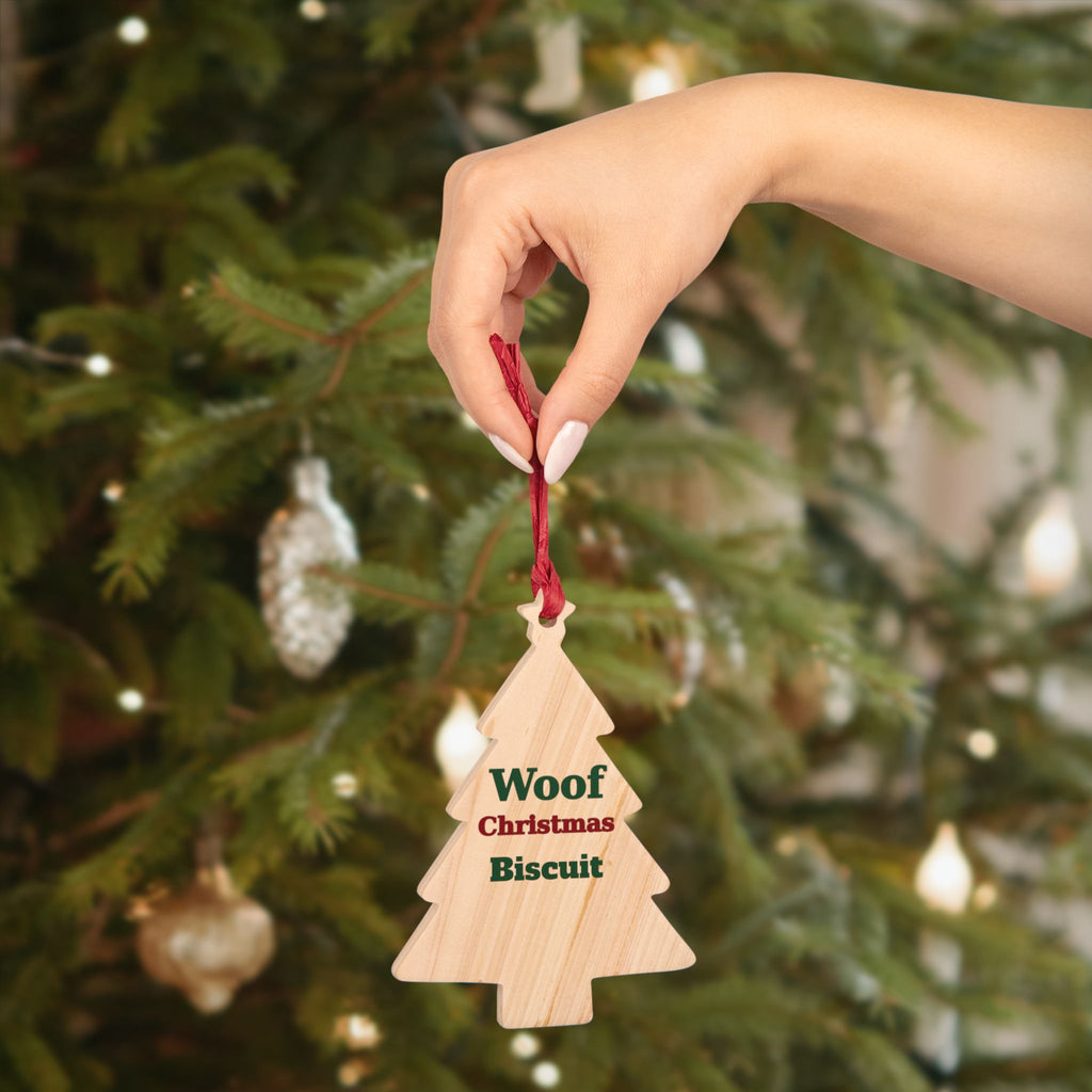 Personalized Dog Name Wood Ornament