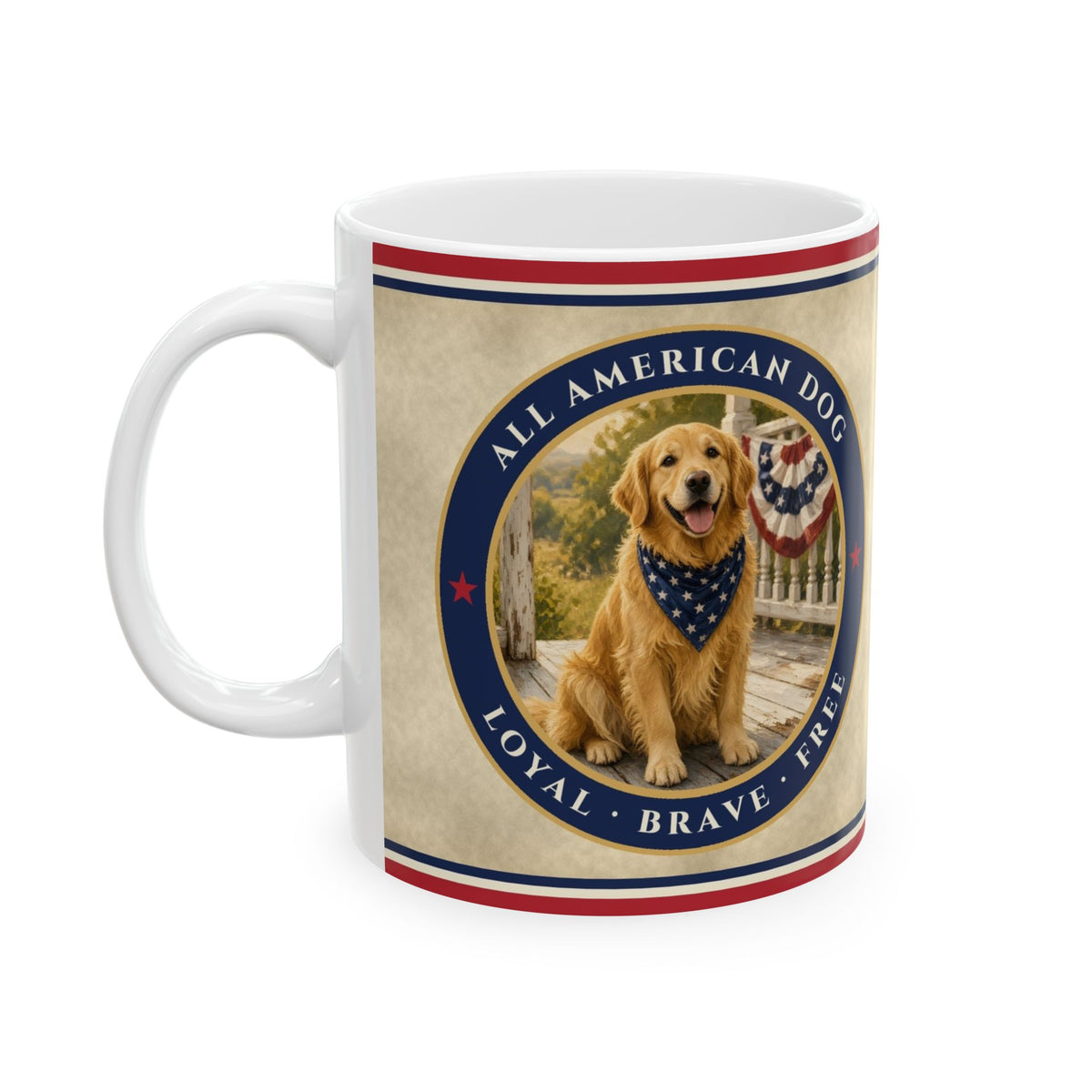 All American Dog Mug