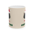 Meowy Christmas Cat Mug 11oz Ceramic Coffee Mug Black Cat Lover Gift – Gifted Porch