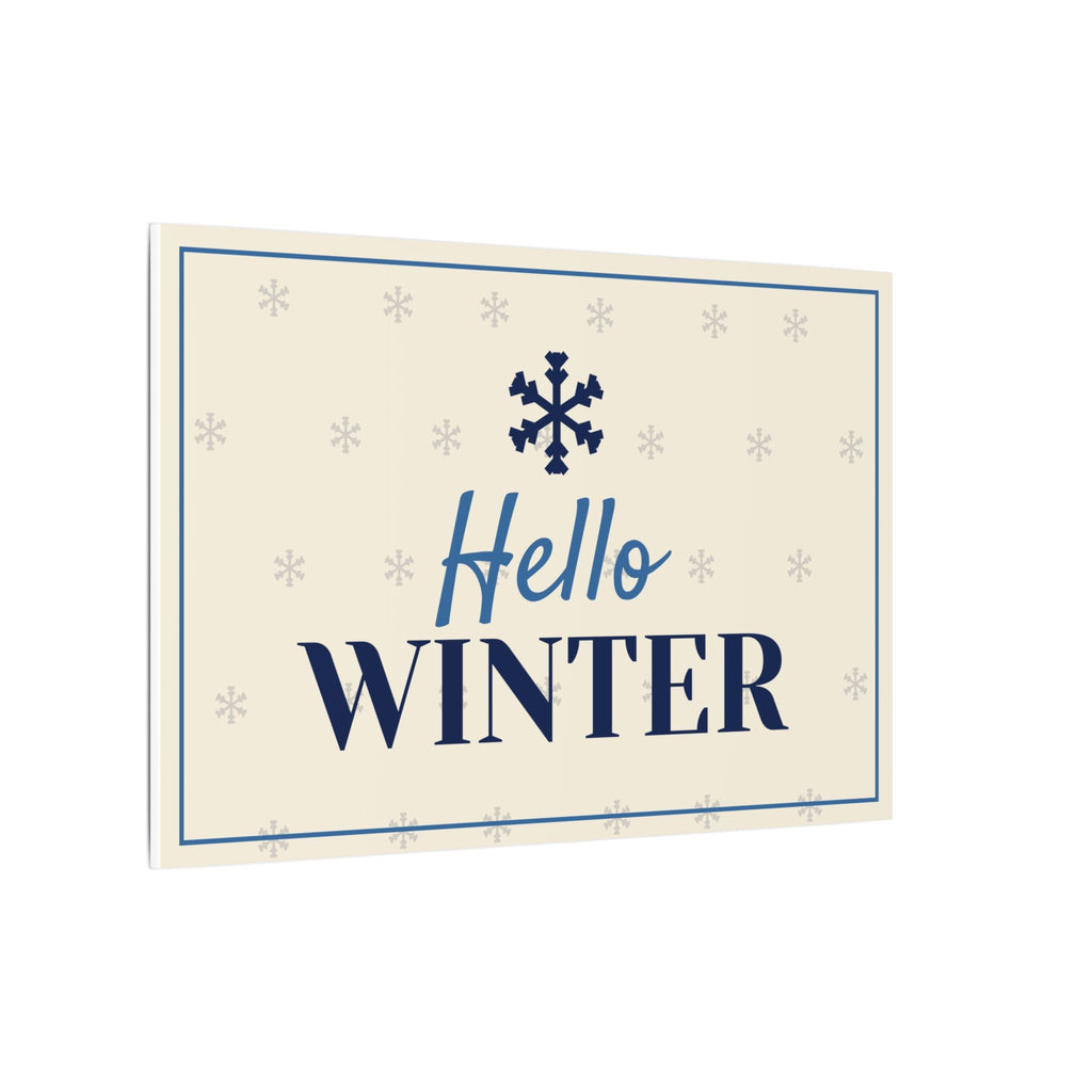 Hello Winter Canvas