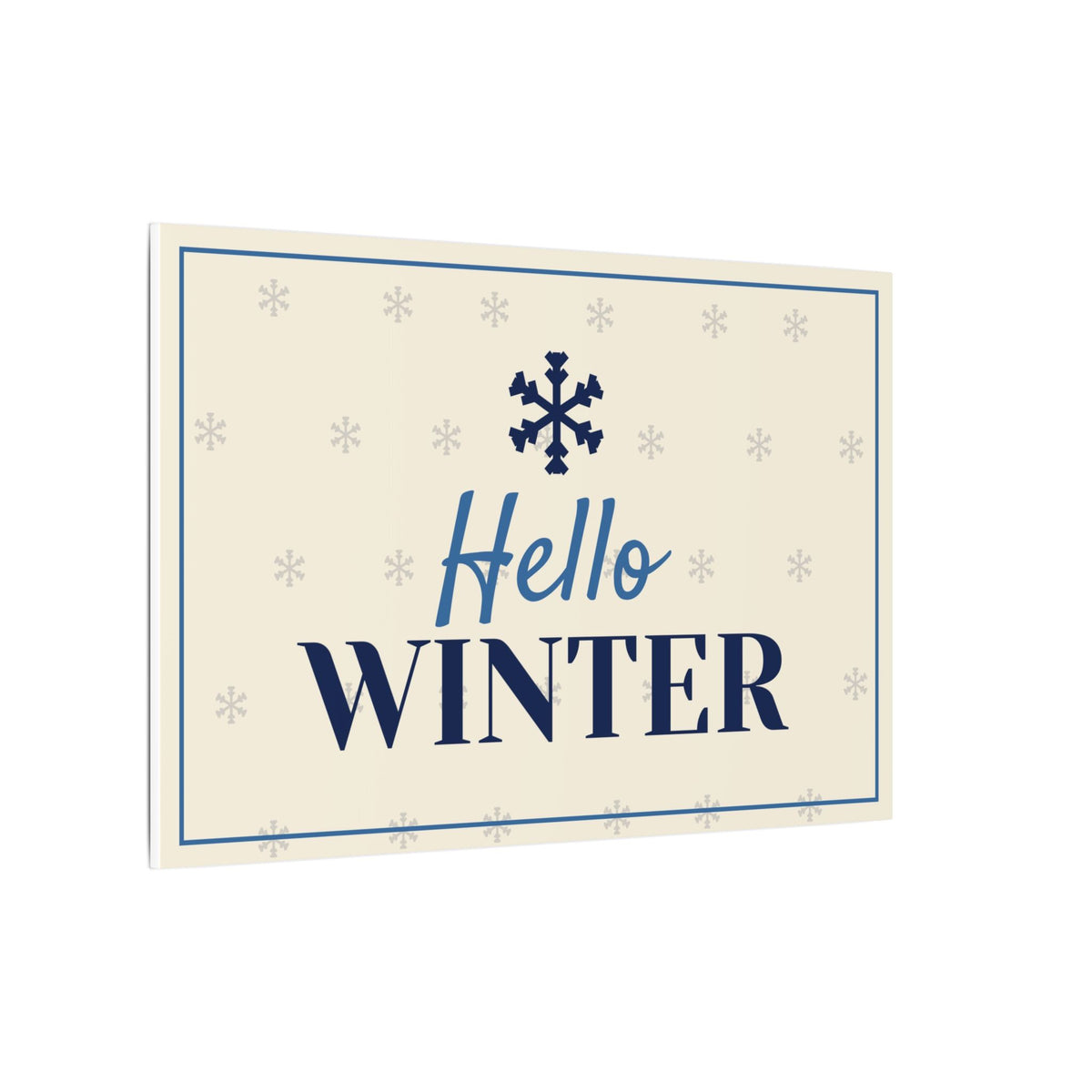 Hello Winter Canvas