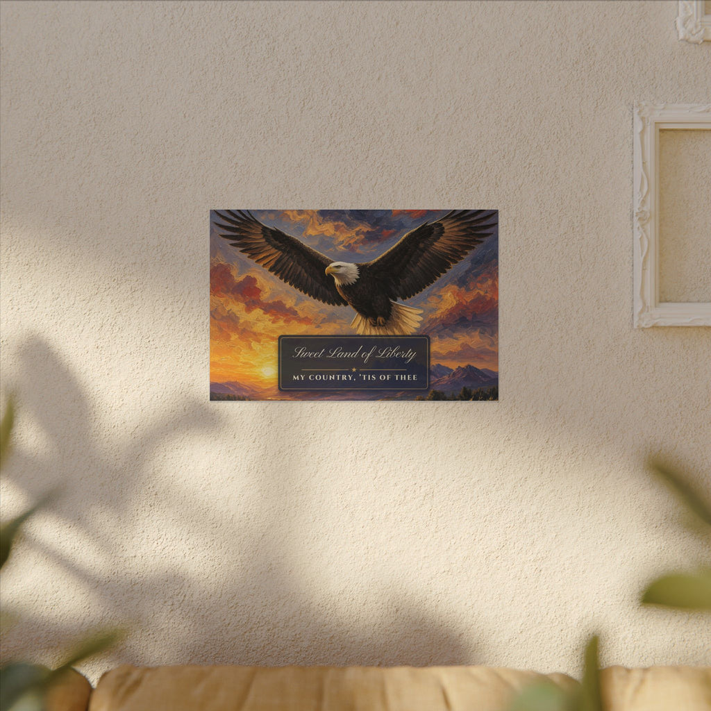 Sweet Land of Liberty Eagle Canvas – patriotic gift, photo 5