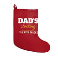 Dad's Stocking Fill With Snacks Funny Christmas Stocking – Gifted Porch, view 1