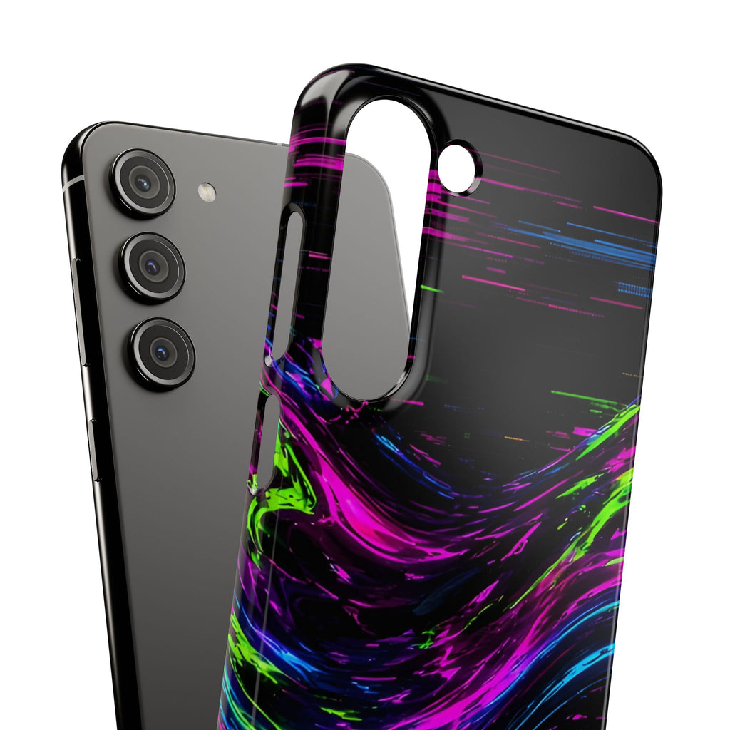 Glitch Wave Abstract Phone Case – unique art gift, photo 62