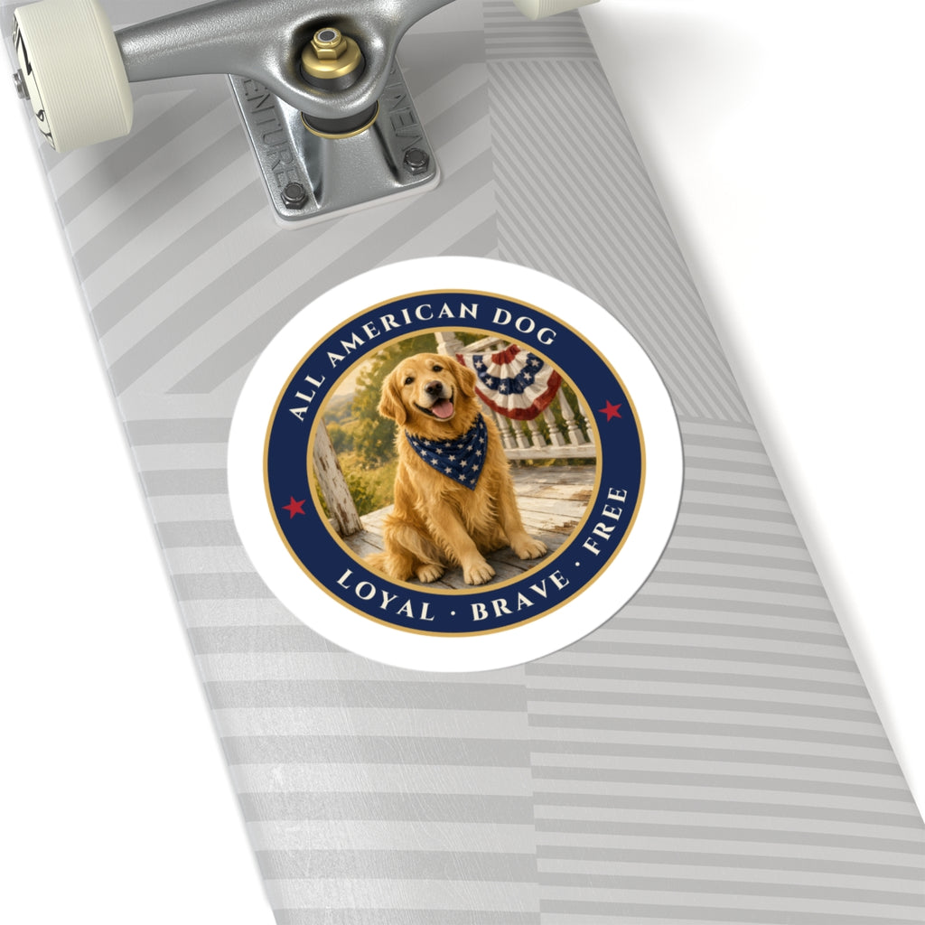 All American Dog Sticker