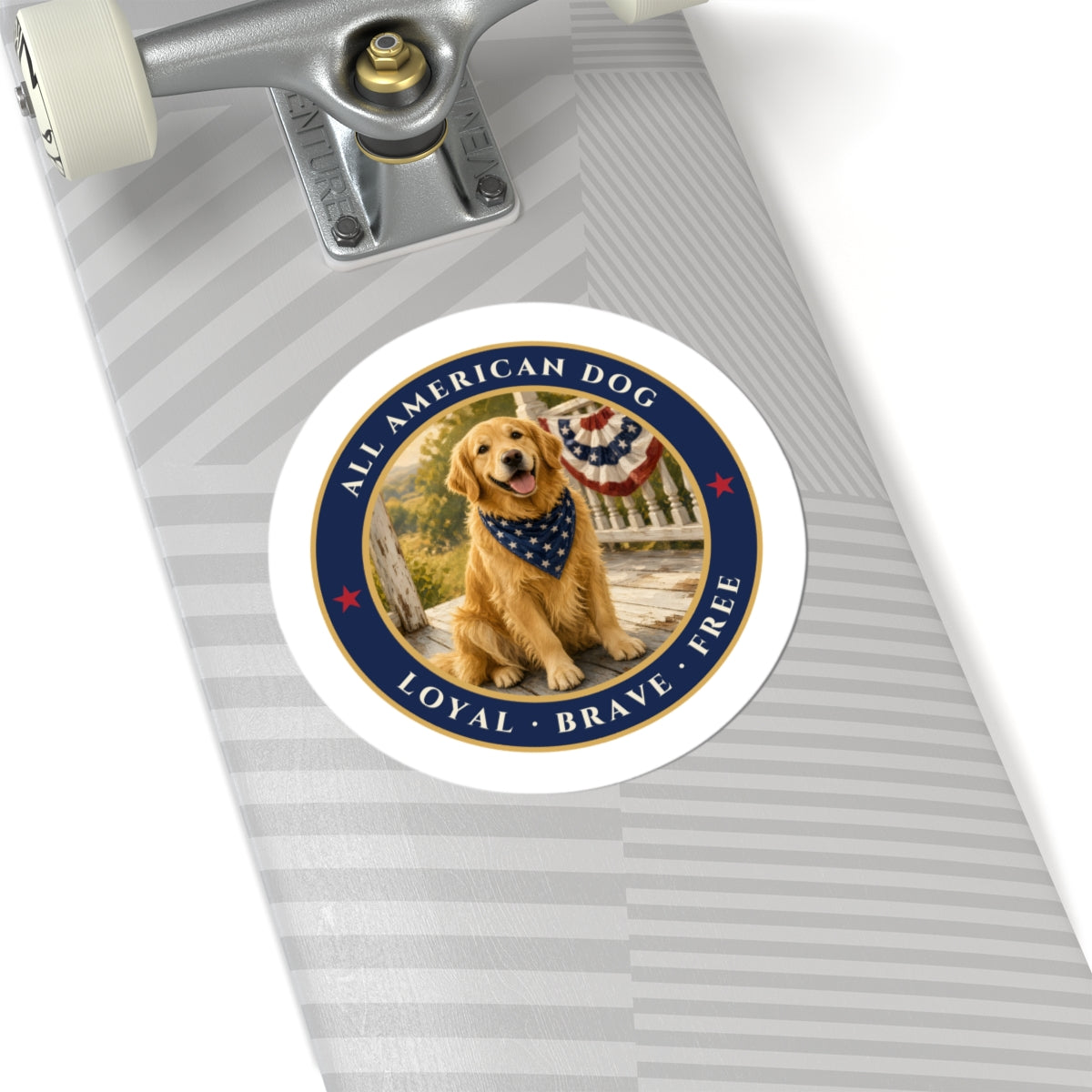All American Dog Sticker