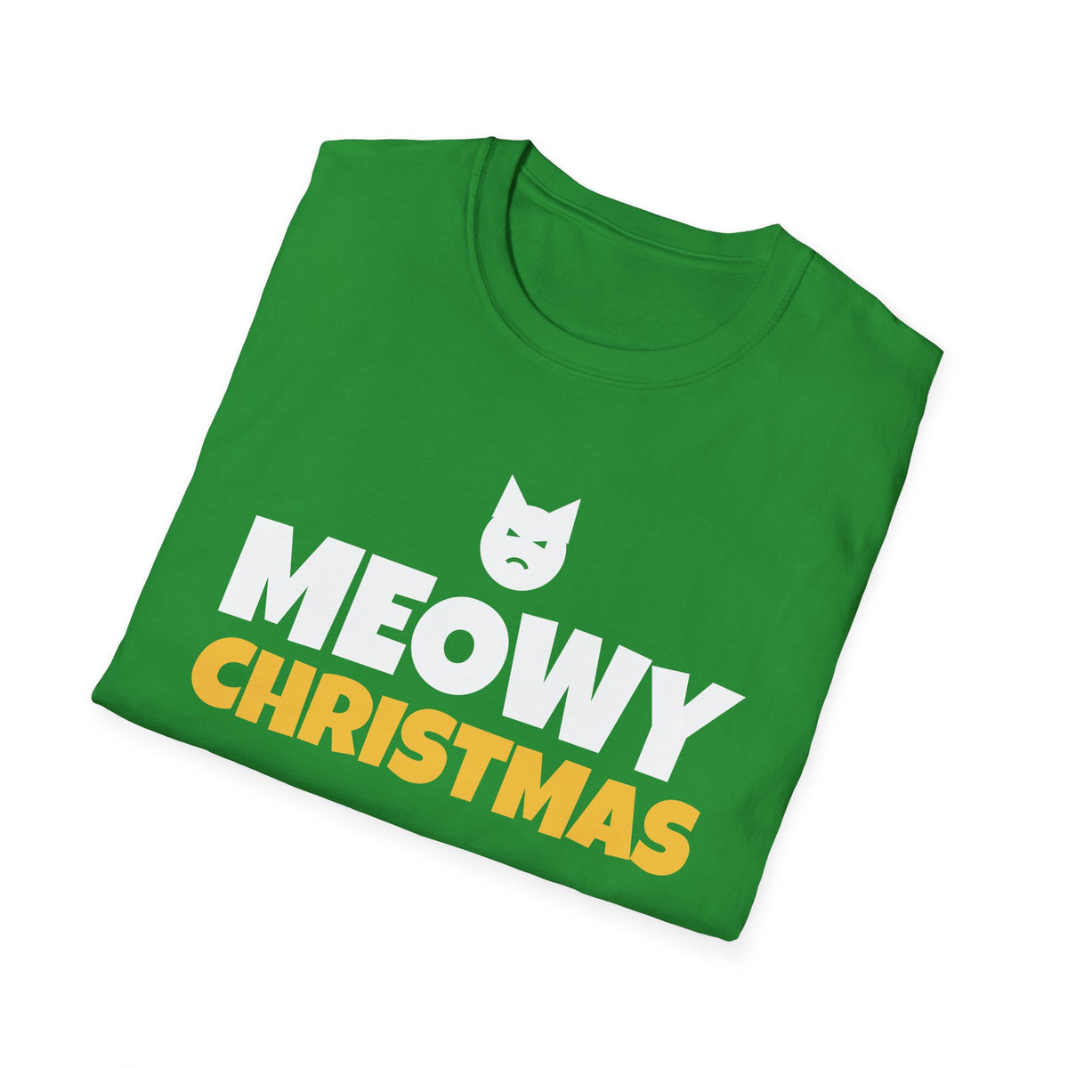 Meowy Christmas Funny Cat T-Shirt Cat Lover Holiday Gift Tee – Gifted Porch
