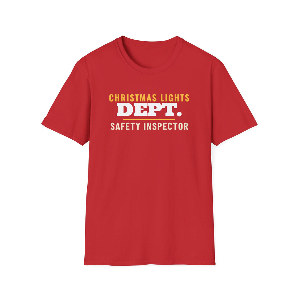 Christmas Lights Dept Safety Inspector Matching T-Shirt – Gifted Porch, view 4