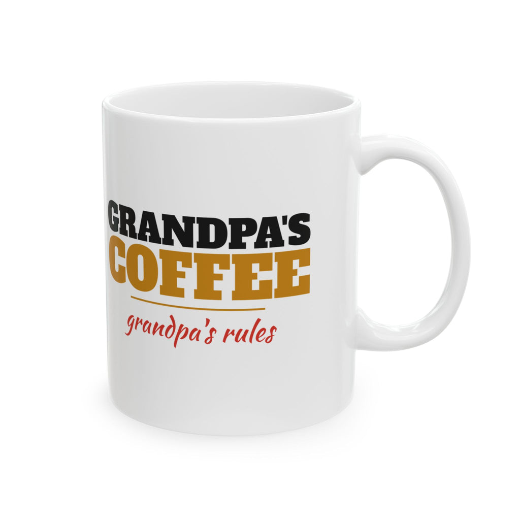 Grandpa's Coffee Grandpa's Rules Mug Grandpa Gift – Gifted Porch, view 5