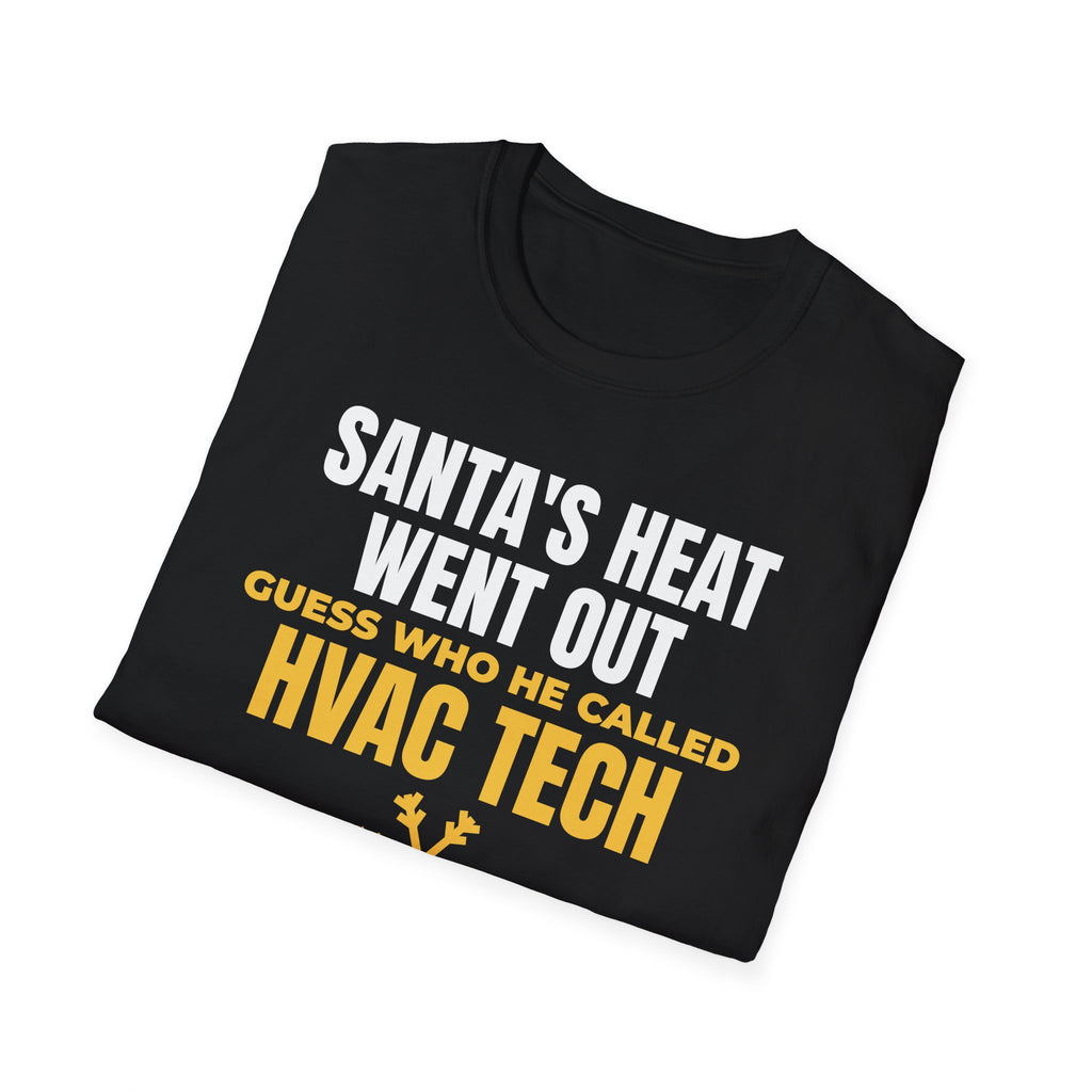 Santa's Heat Went Out Guess Who He Called HVAC T-Shirt – Gifted Porch, view 10