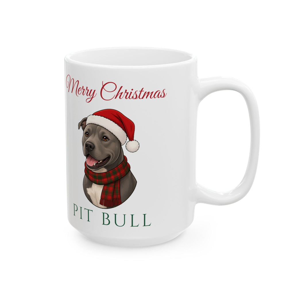 Pit Bull Dog Christmas Mug – Gifted Porch, view 8