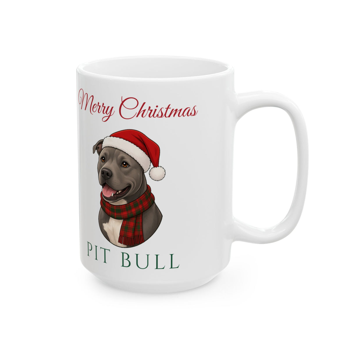Pit Bull Dog Christmas Mug – Gifted Porch, view 8