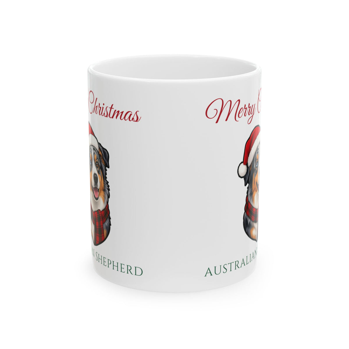 Australian Shepherd Dog Christmas Mug – Gifted Porch, view 2
