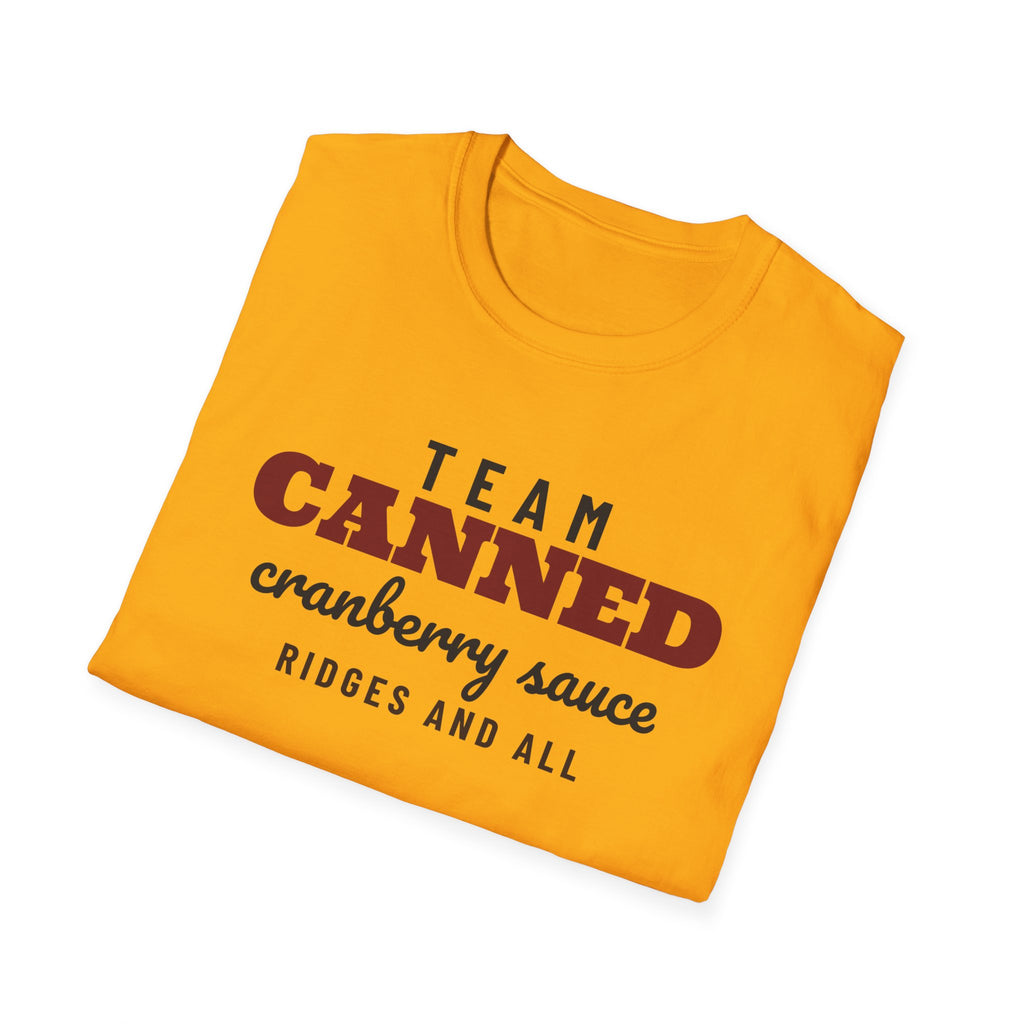 Team Canned Cranberry Sauce Funny Thanksgiving T-Shirt – Gifted Porch, view 15