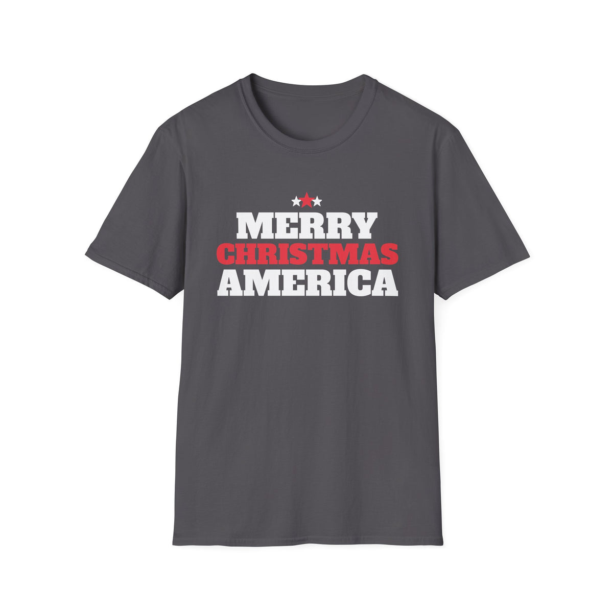 Merry Christmas America Patriotic Christmas T-Shirt USA Holiday Gift Tee – Gifted Porch