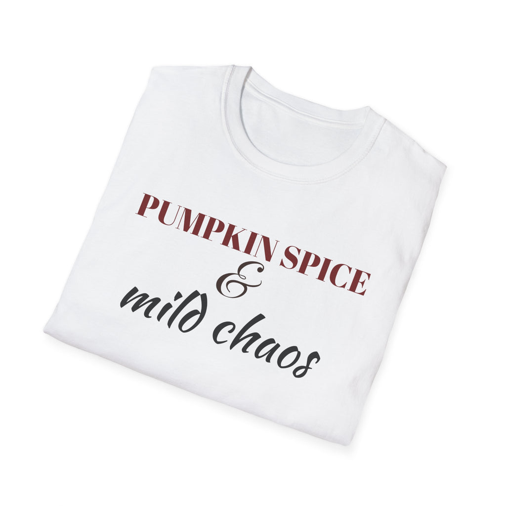 Pumpkin Spice And Mild Chaos Funny Fall Mom T-Shirt – Gifted Porch, view 9
