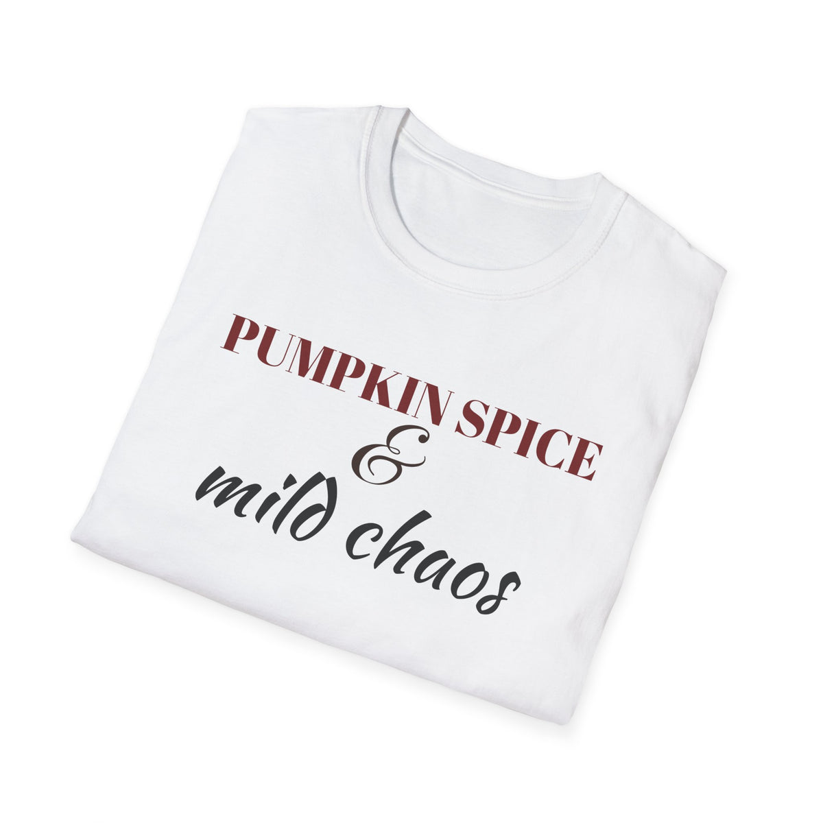 Pumpkin Spice And Mild Chaos Funny Fall Mom T-Shirt – Gifted Porch, view 9