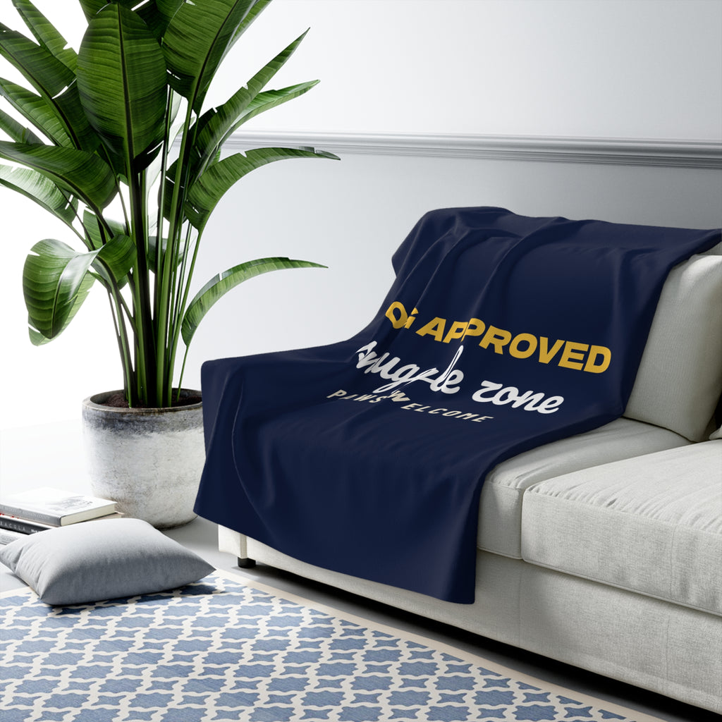 Dog Approved Snuggle Zone Sherpa Fleece Throw – Gifted Porch, view 3