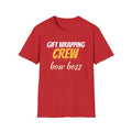 Gift Wrapping Crew Bow Boss Matching Christmas T-Shirt – Gifted Porch, view 4