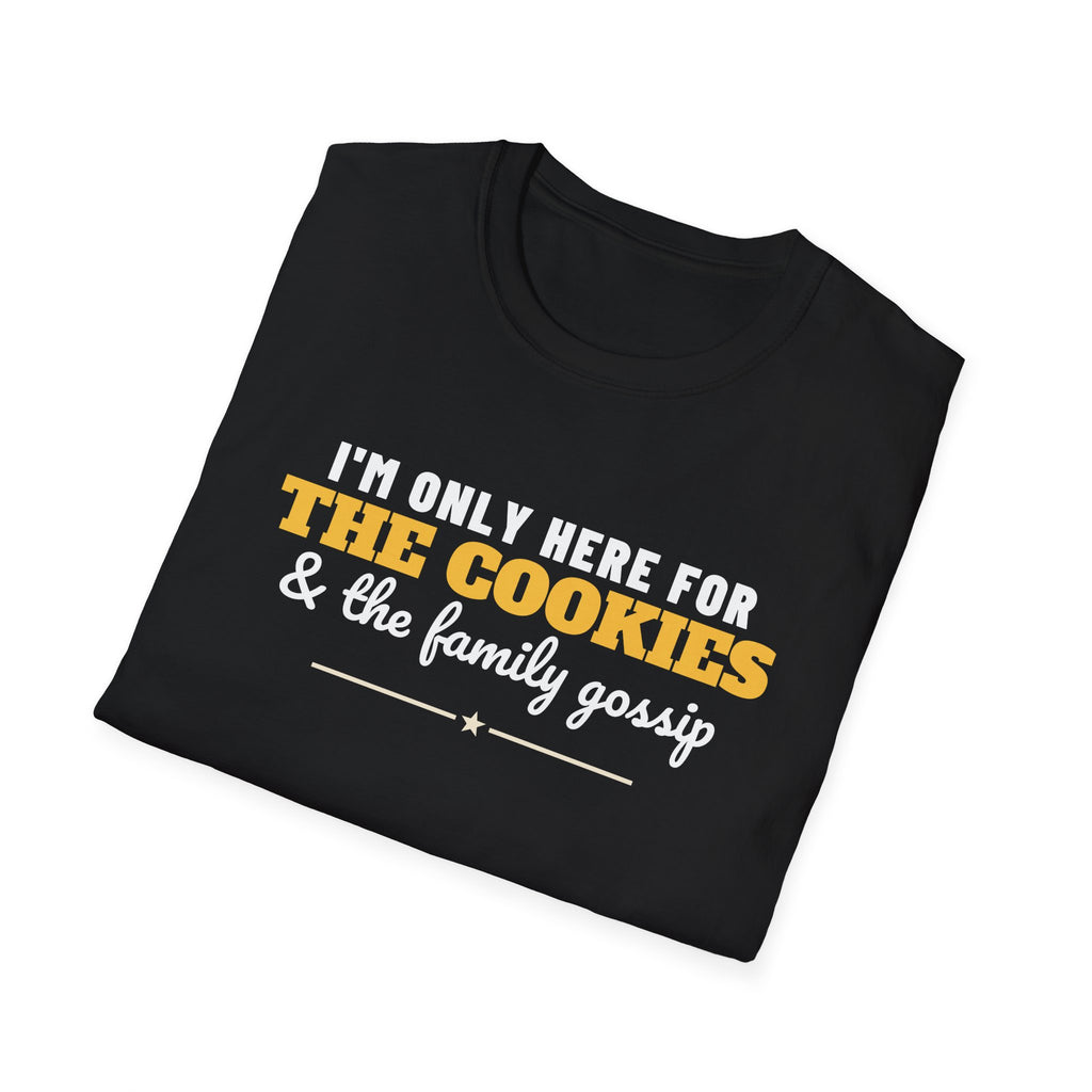 Here For The Cookies And The Family Gossip Christmas T-Shirt – Gifted Porch, view 10