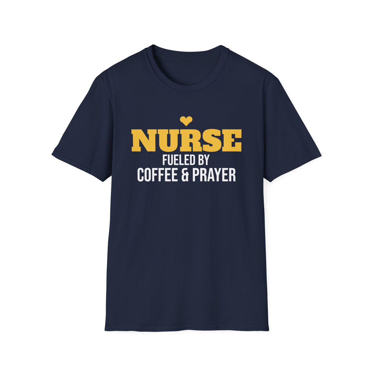 Nurse Fueled By Coffee And Prayer T-Shirt Christian Nurse Gift Tee – Gifted Porch