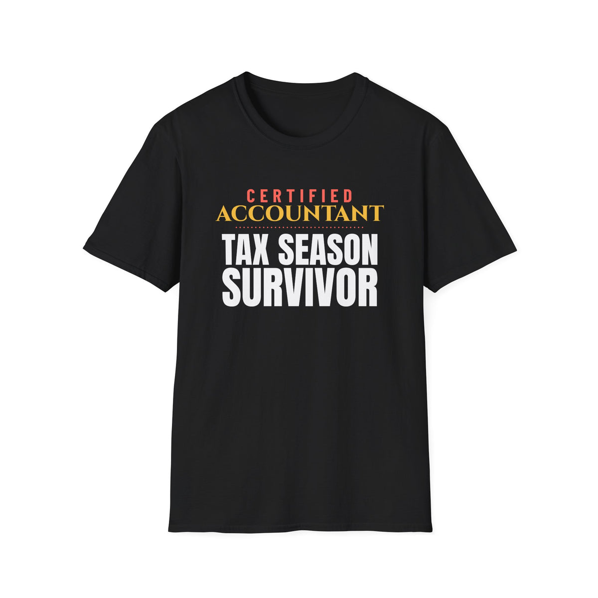 Accountant Tax Season Survivor Funny Accountant T-Shirt – Gifted Porch, view 2