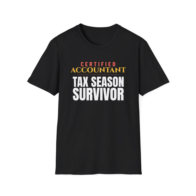 Accountant Tax Season Survivor Funny Accountant T-Shirt – Gifted Porch, view 2