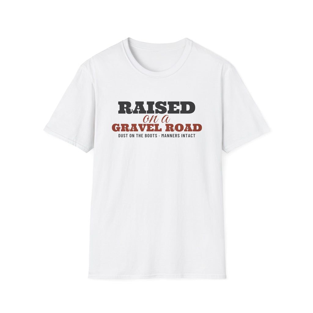 Raised On A Gravel Road Country T-Shirt – Gifted Porch, view 1