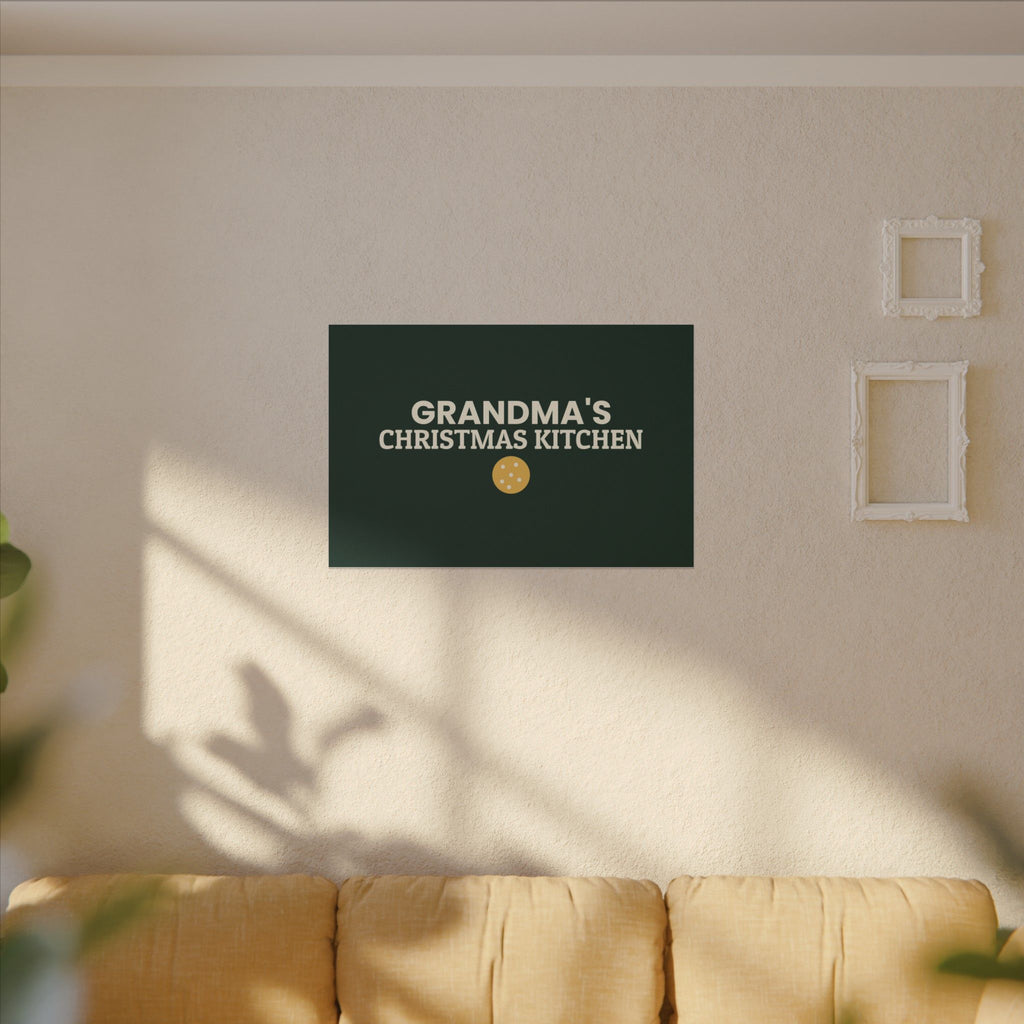 Grandma's Christmas Kitchen Canvas