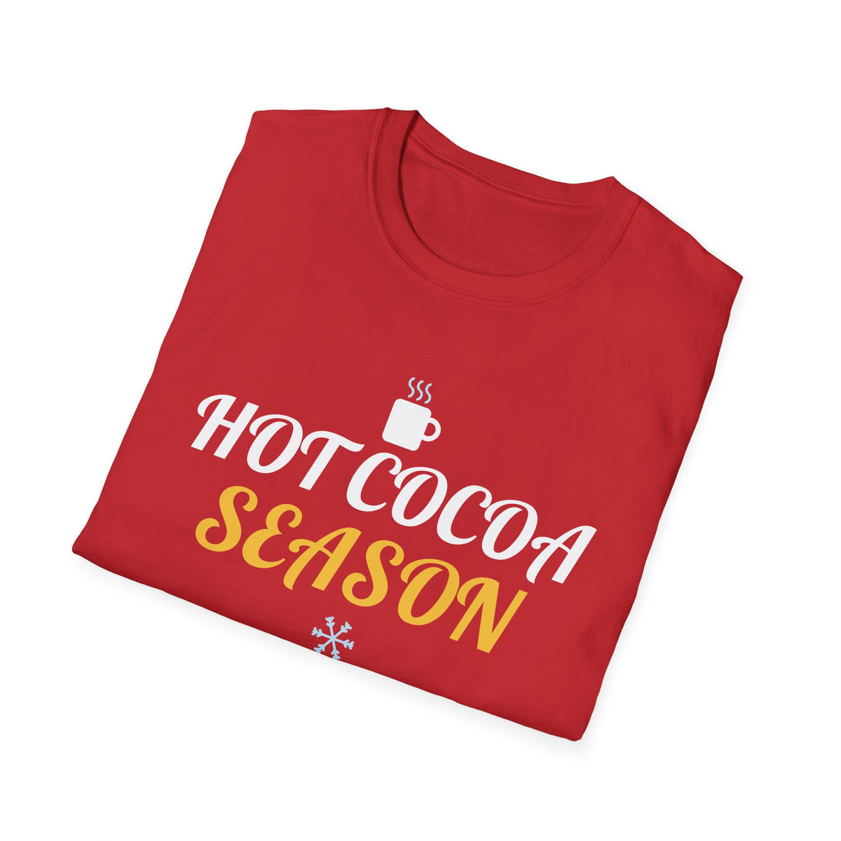 Hot Cocoa Season Christmas T-Shirt Cozy Winter Holiday Gift Tee – Gifted Porch