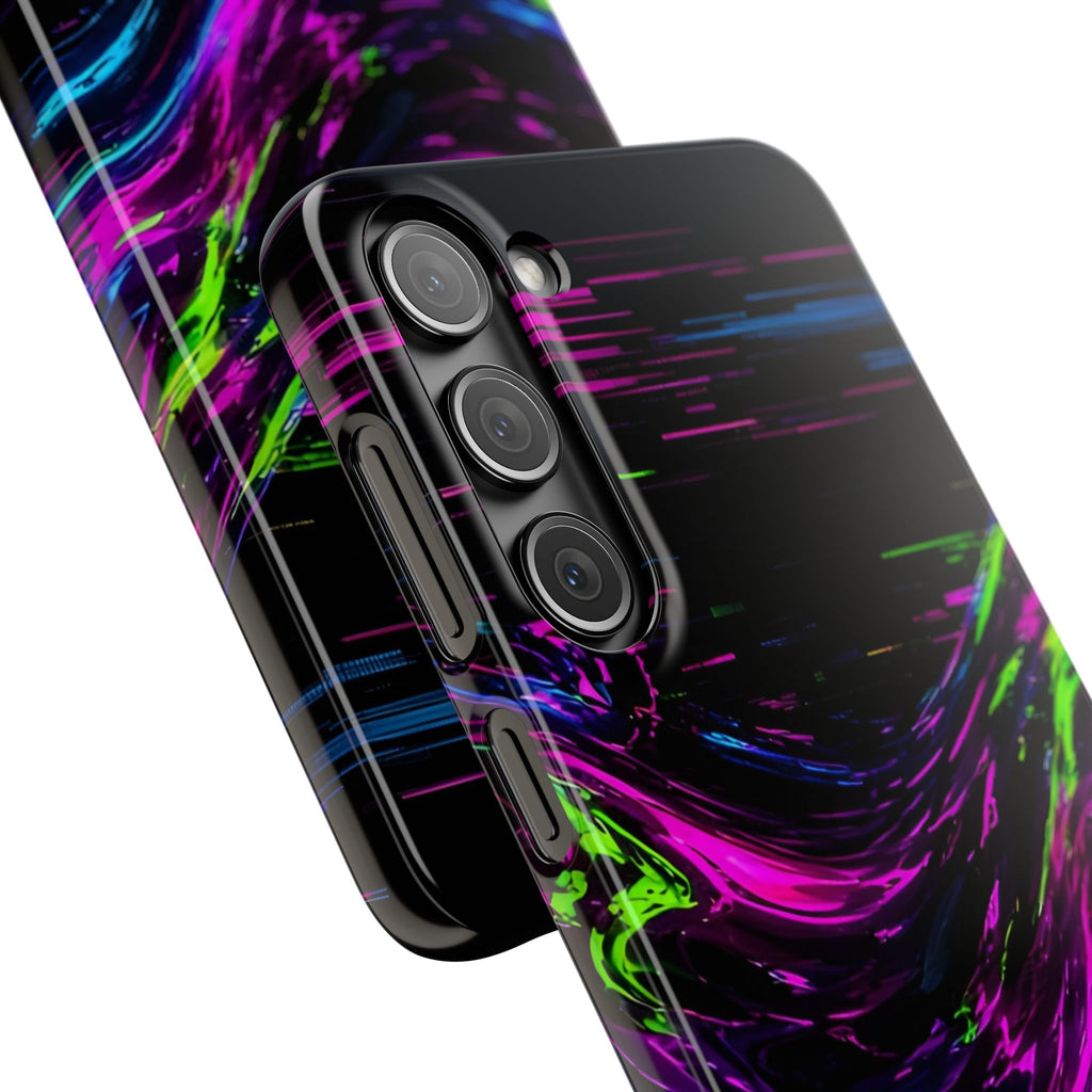 Glitch Wave Abstract Phone Case – unique art gift, photo 63