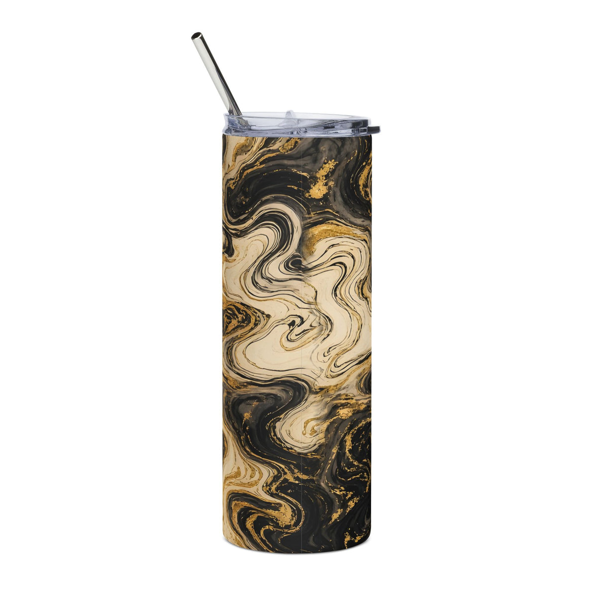 Black & Gold Ink 20oz Tumbler