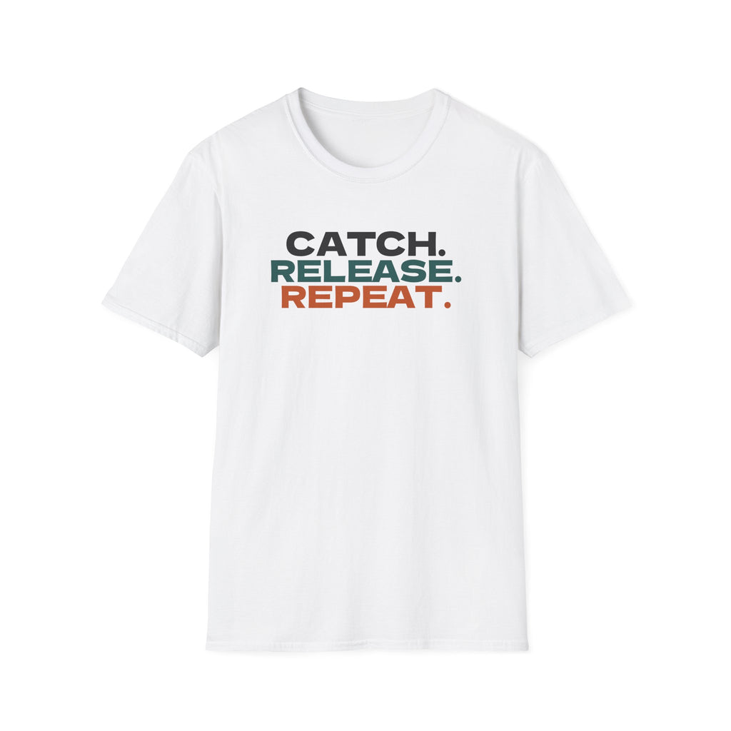 Catch Release Repeat Fishing T-Shirt – Gifted Porch, view 1