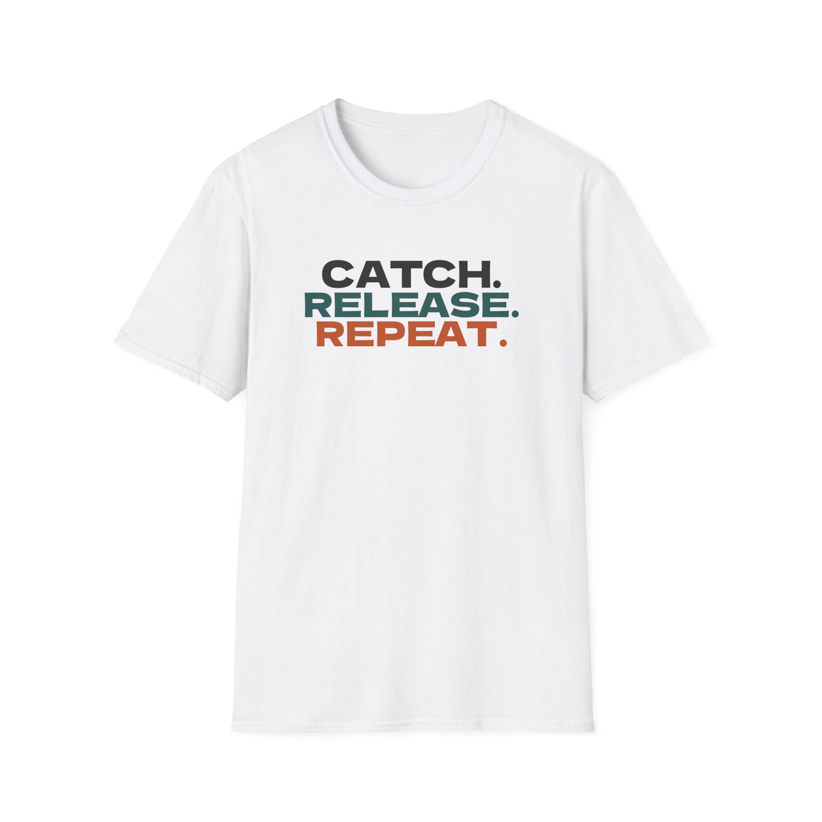 Catch Release Repeat Fishing T-Shirt – Gifted Porch, view 1