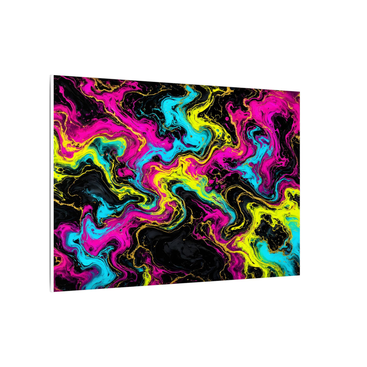 Neon Marble Abstract Canvas Wall Art – unique art gift, photo 10