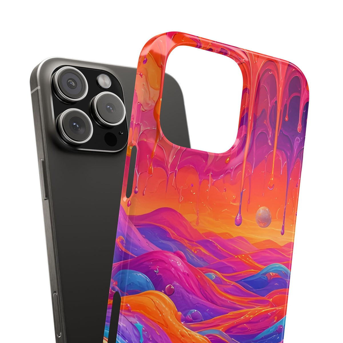 Melting Sunset Abstract Phone Case