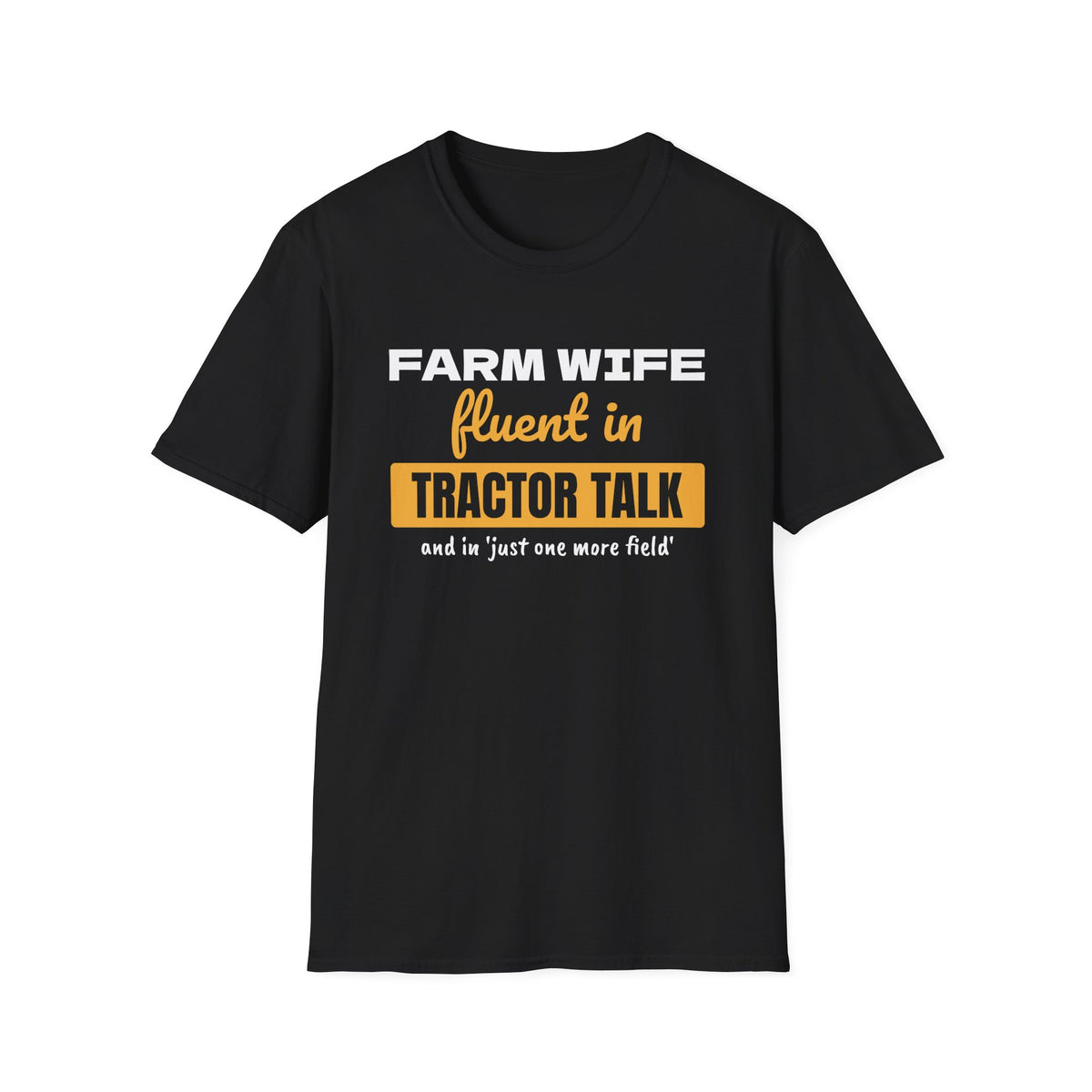 Farm Wife Fluent In Tractor Talk Funny Farm T-Shirt – Gifted Porch, view 2