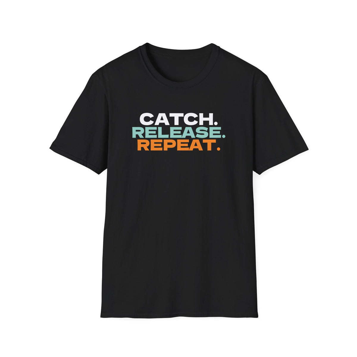 Catch Release Repeat Fishing T-Shirt – Gifted Porch, view 2