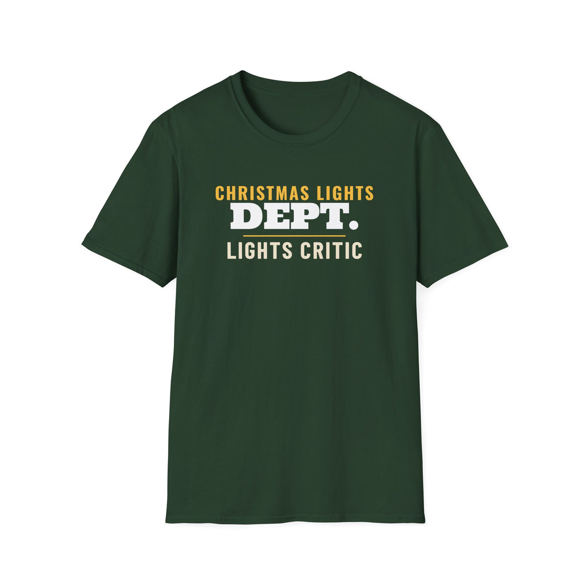 Christmas Lights Dept Lights Critic Matching Family T-Shirt – Gifted Porch, view 3