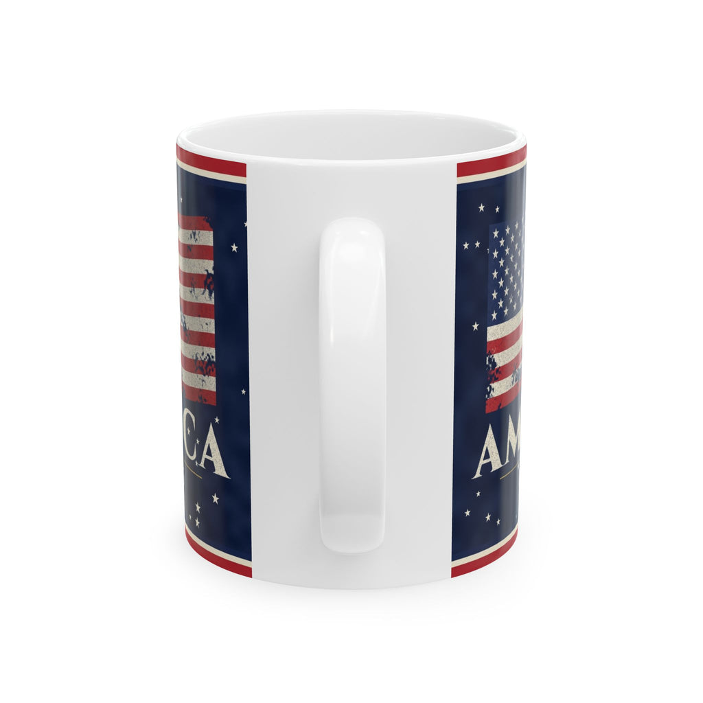 Vintage American Flag Mug