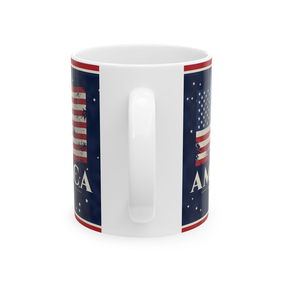 Vintage American Flag Mug